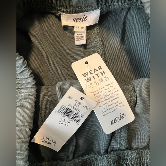 Aerie Forest Green Shorts - Picture 2 of 8